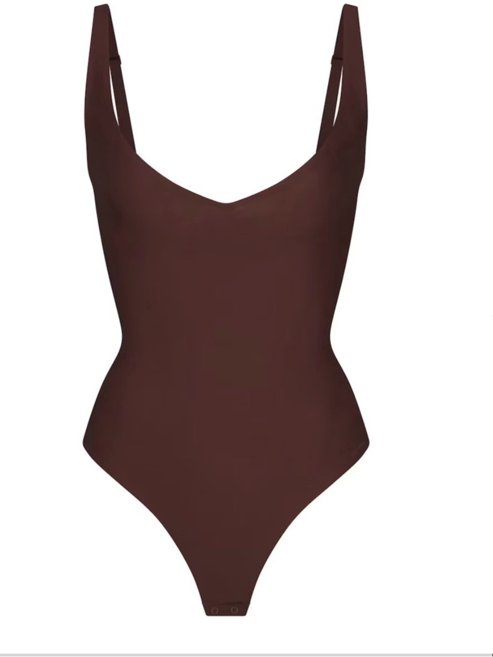 Skims Body CS Plunge Bodysuit Shapewear Cocoa